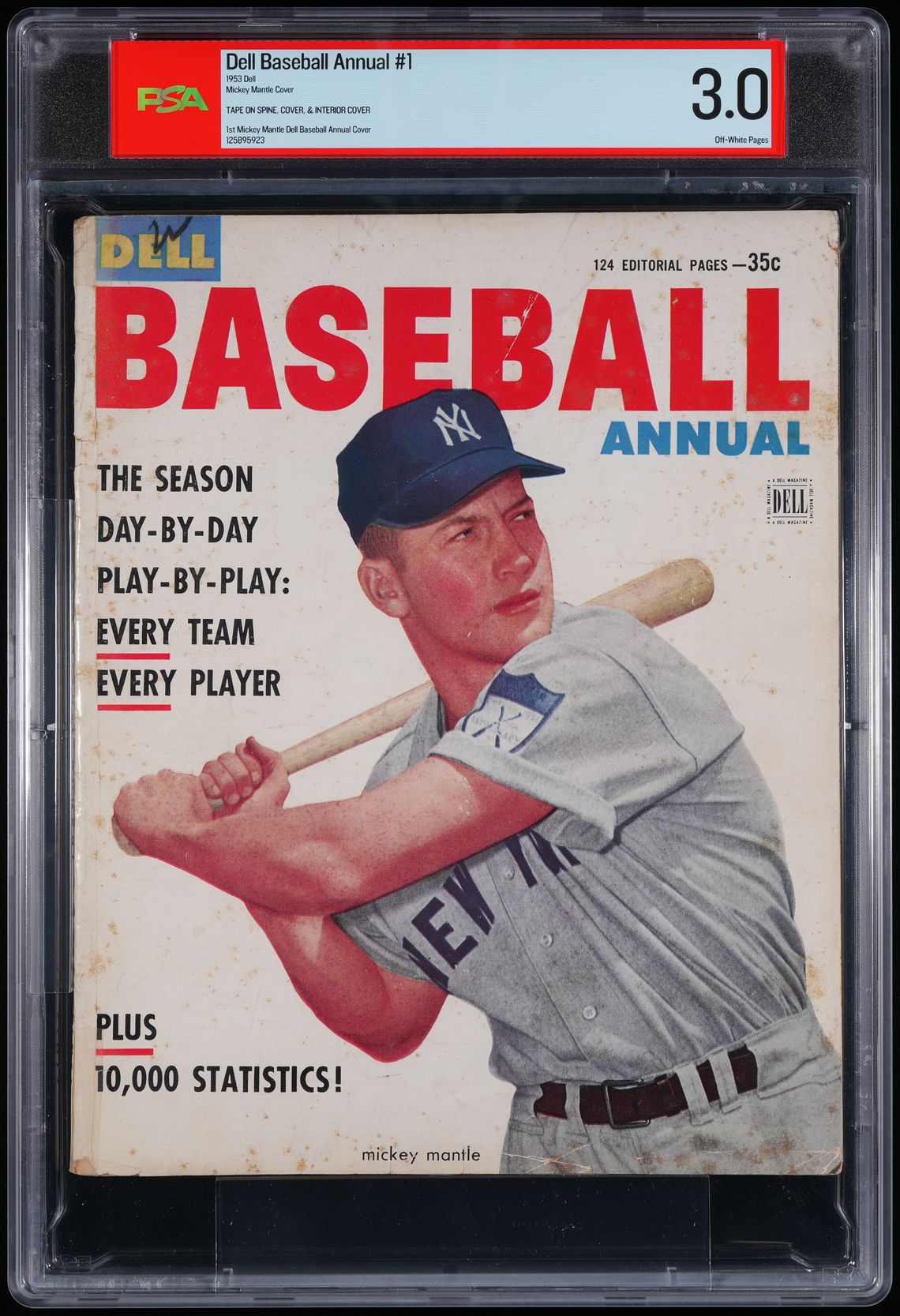1953 Mickey Mantle PSA 3 Graded Rookie Magazine Cover — Sport Card Culture