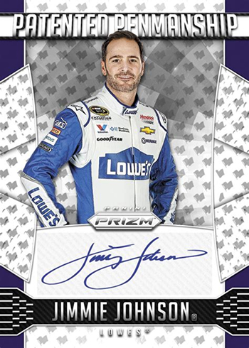 2016 Panini Prizm Racing Jimmie Johnson autograph NASCAR card